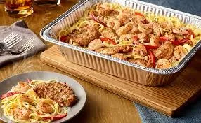 Chicken and Shrimp Carbonara