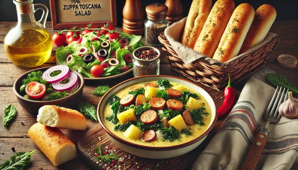 Soup, Salad & Breadsticks