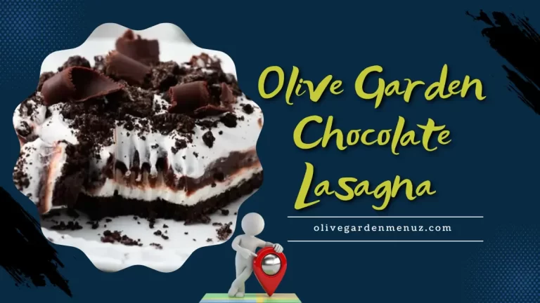 Olive Garden Chocolate Lasagna